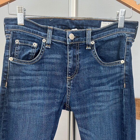 Rag & Bone 9" Skinny in Color Phoenicia Denim Jeans Sz 26 - Picture 3 of 13